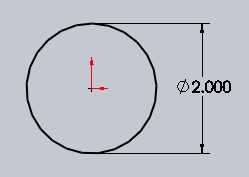 Circle diameter 2