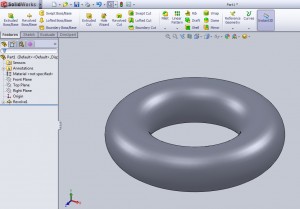 Donut in solidworks
